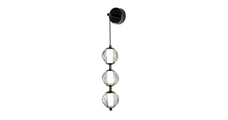 Бра Delight Collection OB2437 pearl black/smoke