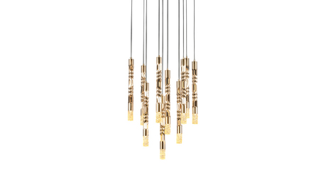 Подвесная люстра Delight Collection OM2365-F10 gold