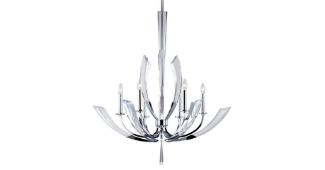Подвесная люстра Delight Collection Ice Kingdom P68028L-6 chrome