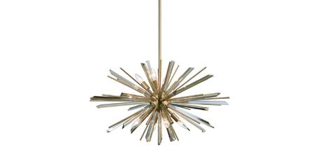 Люстра на штанге Delight Collection P68112-8AB antique brass
