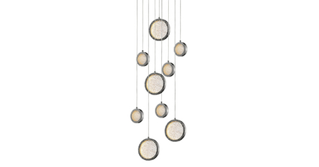 Подвесной светильник Delight Collection Bottega P98014M-9 polished nickel