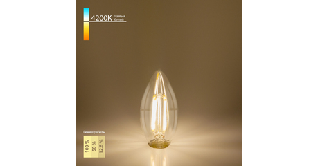 Филаментная светодиодная лампа Elektrostandard Dimmable E14 5W 4200K 4690389050701