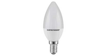 Лампа светодиодная Elektrostandard E14 6W 4200K свеча матовая 4690389051210