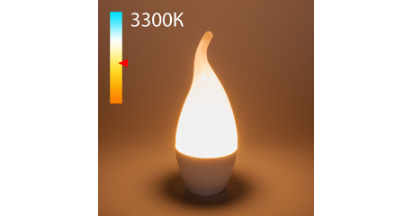 Светодиодная лампа Elektrostandard свеча на ветру матовая E14 6W 3300K 4690389173011