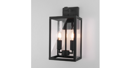 Уличный настенный светильник Elektrostandard Candle 35150/D черный 4690389182464 a058260