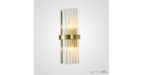 Бра ImperiumLoft Clear Glass Gold metal Wall Lamp 147727-22