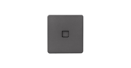 Розетка ROUND компьютерная RJ45 кат6 с/у титан KRANZ KR-78-0724-2