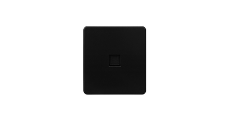 Розетка ROUND компьютерная RJ45 кат6 с/у оникс KRANZ KR-78-0724-3
