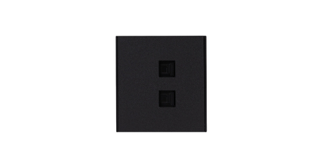 Розетка STRONG компьютерная двойная RJ45+RJ45 кат6 с/у антрацит KRANZ KR-78-0725-5