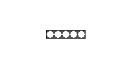 Рамка STRONG 5-постовая графит KRANZ KR-78-0755-6