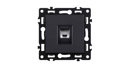 Розетка Ethernet RJ45 Cat.6, черный Kollinger Asthetik AS-017BK