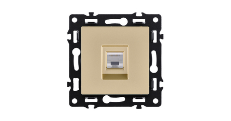 Розетка Ethernet RJ45 Cat.6, золотой Kollinger Asthetik AS-017GD