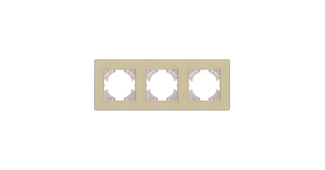 Рамка 3-постовая, золотой Kollinger Eleganz Acryl EA3GD