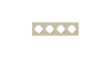 Рамка 4-постовая, золотой Kollinger Eleganz Acryl EA4GD