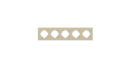 Рамка 5-постовая, золотой Kollinger Eleganz Acryl EA5GD