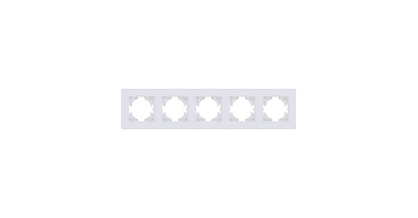 Рамка 5-постовая, белый Kollinger Eleganz Acryl EA5WH