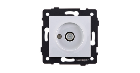 Розетка спутниковая SAT, белый Kollinger REA-020WH для Aspekt, Eleganz, Reflex