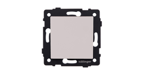 Выключатель 1-клавишный перекрестный 10А/250В, кашемир матовый Kollinger REA-S-006CM для Aspekt, Eleganz, Reflex