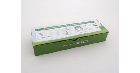 Блок питания LEDS POWER 250Вт 24В IP67 алюминий SLIM 003177