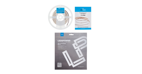 Светодиодная лента LEDS POWER 2835 112/м (10Вт/м) 24В нейтральная, серия ПРО140 005140