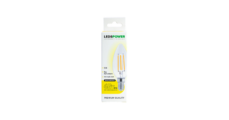 Светодиодная лампа LEDS POWER Filament C35 E14 6Вт 3000К 007076