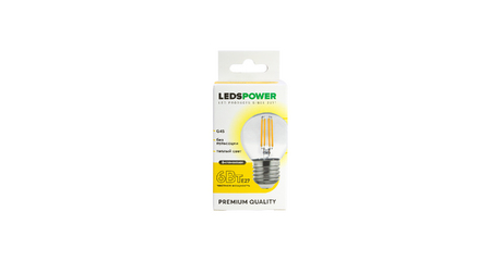 Светодиодная лампа LEDS POWER Filament G45 E27 6Вт 3000К 007113