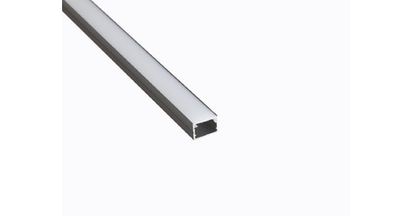 Профиль накладной LEDS POWER СПН1712 алюм. черный с призм.рассеивателем 2м 008448