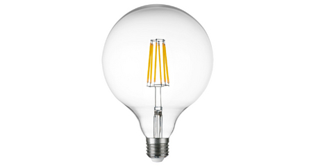 Лампа светодиодная филаментная Lightstar LED Filament E27 10W 4000K груша прозрачная 933204