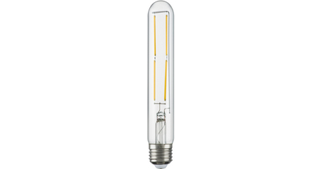 Лампа светодиодная филаментная Lightstar LED Filament E27 6W 3000K трубчатая прозрачная 933902