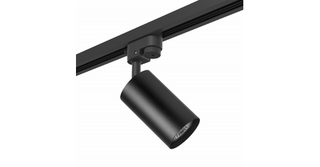 Трековый светильник Lightstar Track 1 black R1T437 (214437+592057)