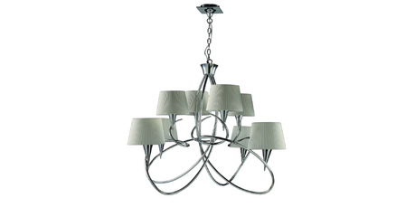 Подвесная люстра Mantra Mara Chrome - White 1654