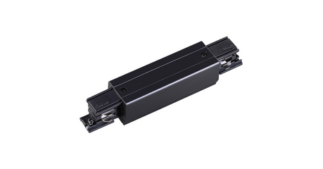 Коннектор прямой Novotech track black 3phase 135051