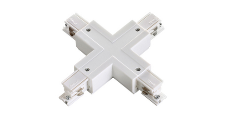 Коннектор X-образный Novotech track white 3phase 135052