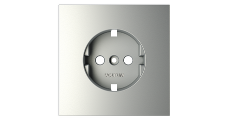 Накладка для розетки с заземлением Voltum S70 (сталь) VLS000605