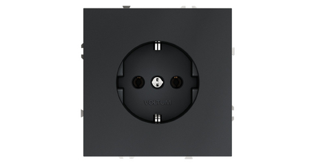 Розетка Voltum S70 VLS040107 (графит)