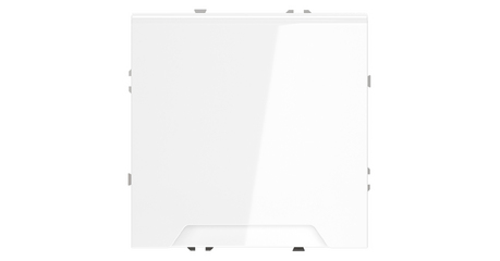 Розетка с защитными шторками и крышкой Voltum S70 VLS040301 (белый глянцевый)