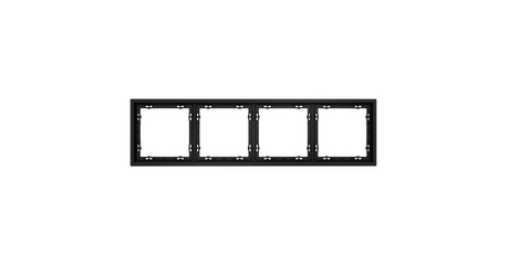 Рамка на 4 поста Voltum S70 VLS100408 (черный матовый)