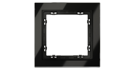 Рамка на 1 пост Voltum S70 VLS110108 (черный,стекло)