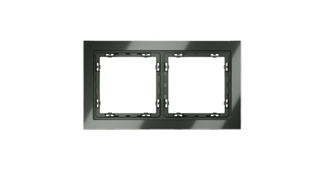 Рамка на 2 поста Voltum S70 VLS110206 (титан, стекло)