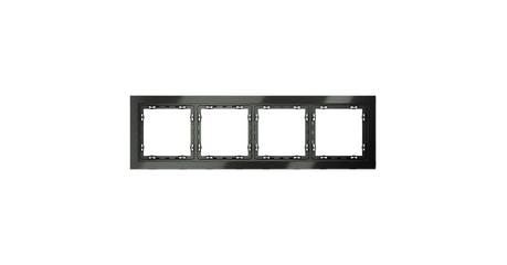 Рамка на 4 поста Voltum S70 VLS110406 (титан, стекло)