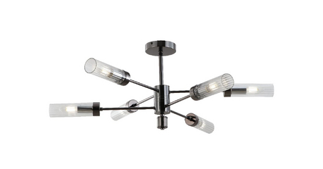 Люстра на штанге iLamp Evolution 15609-6 AN+CL