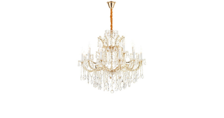 Подвесная люстра iLamp Diamond 6071-18 GD+CL