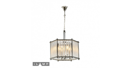 Подвесная люстра iLamp Rich P9509-4 Nickel