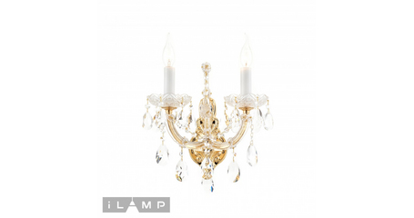 Бра iLamp Diamond W6071-2 GD+CL